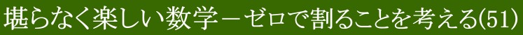 堪らなく楽しい数学