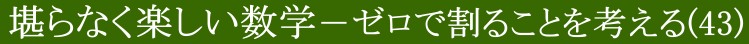 堪らなく楽しい数学